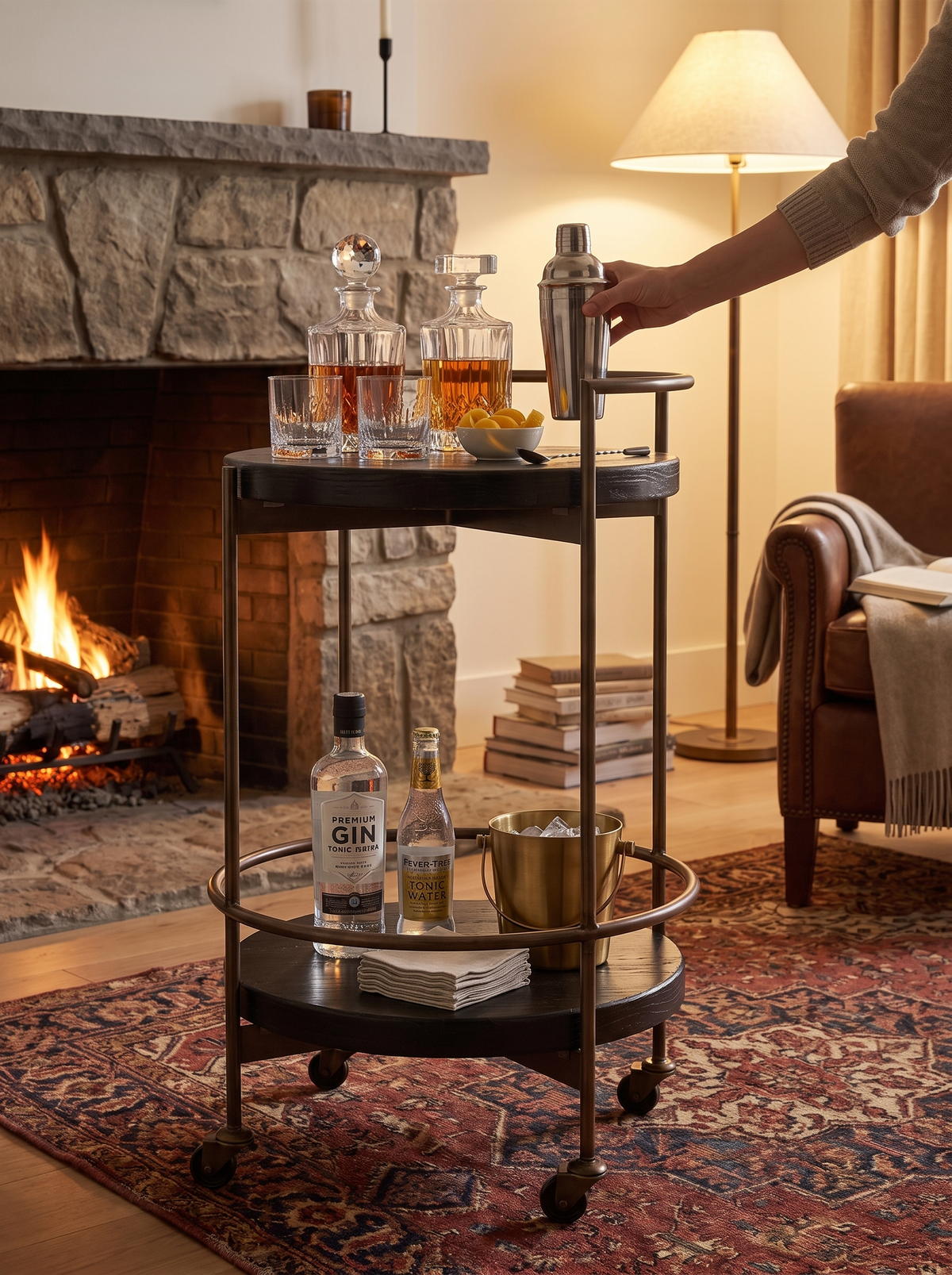 Mira Bar Cart lifestyle 1