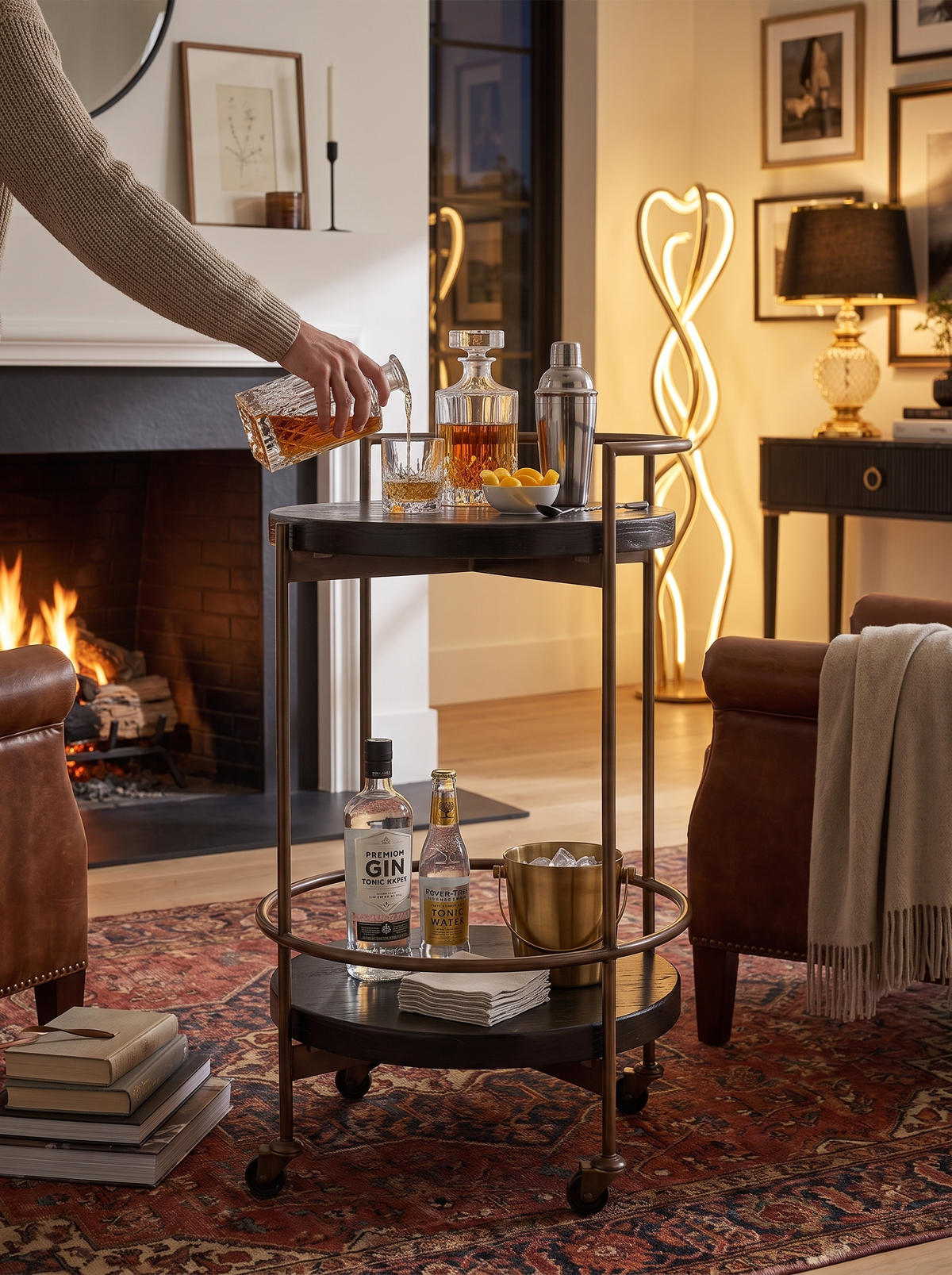Mira Bar Cart lifestyle 3