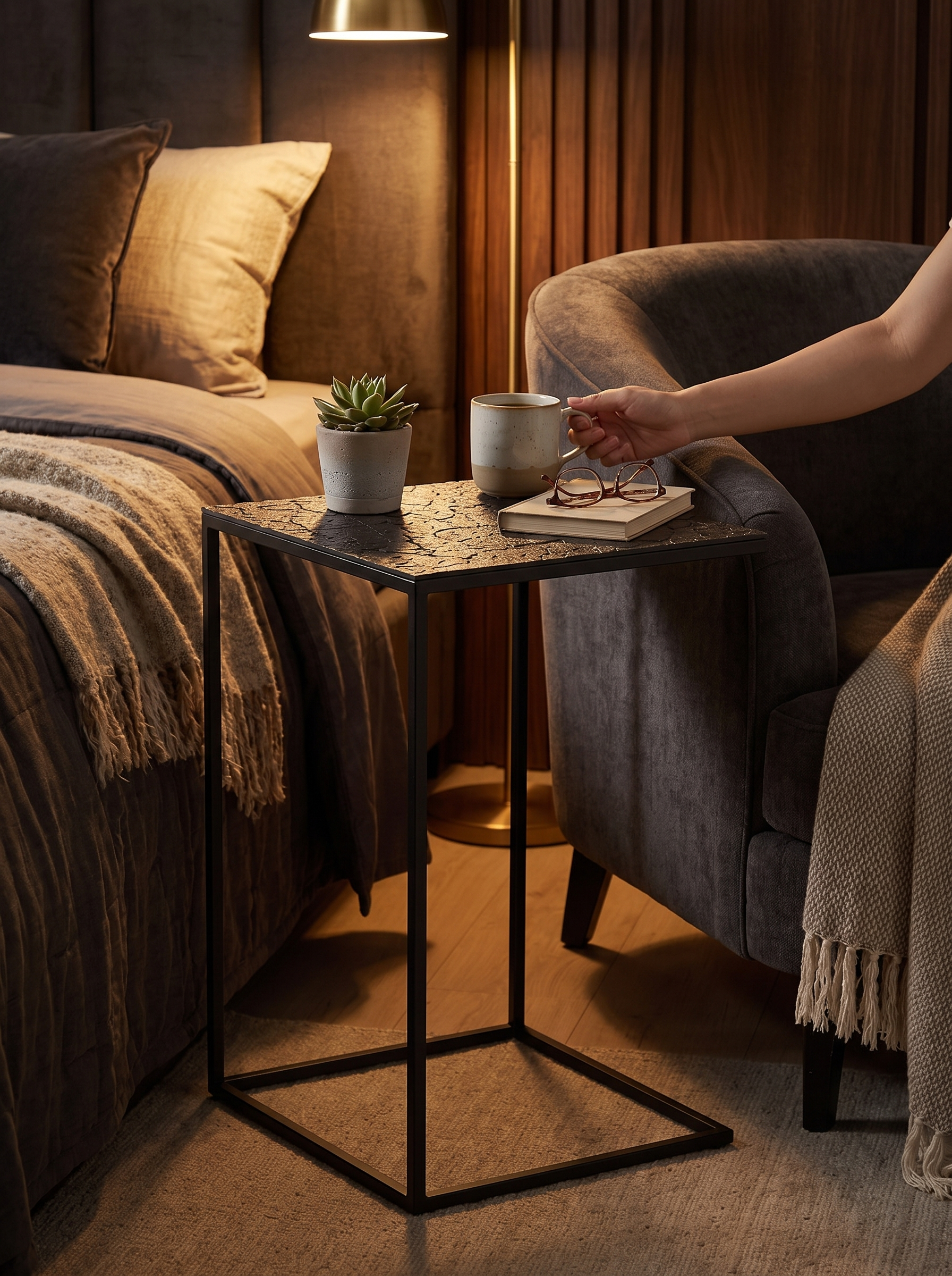 Triptic Side Table lifestyle 2