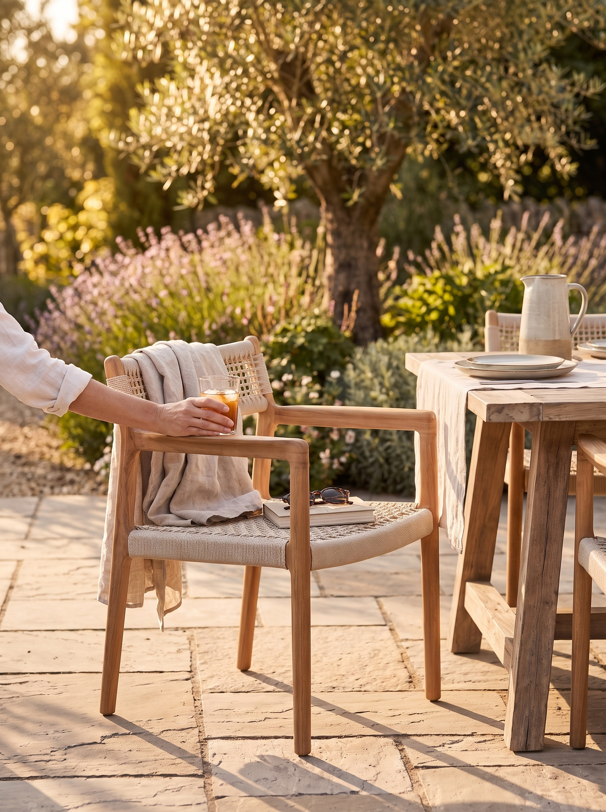 Jack Woven Outdoor Dining Chair lifestyle 3