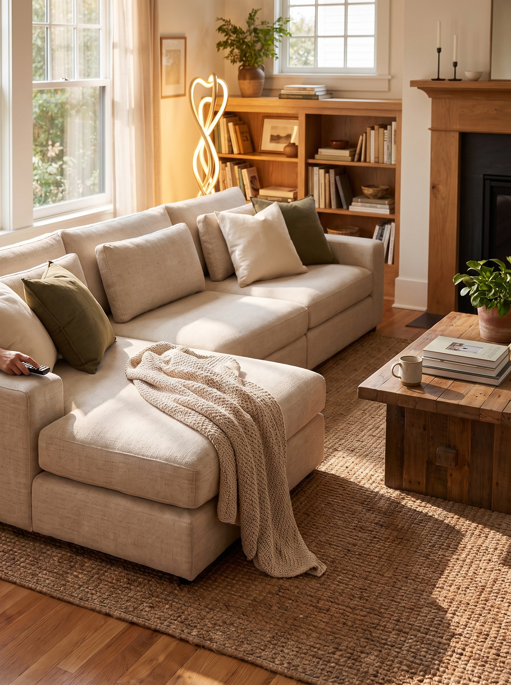 Bloor 4-Piece Sectional W/ Ottoman lifestyle 3