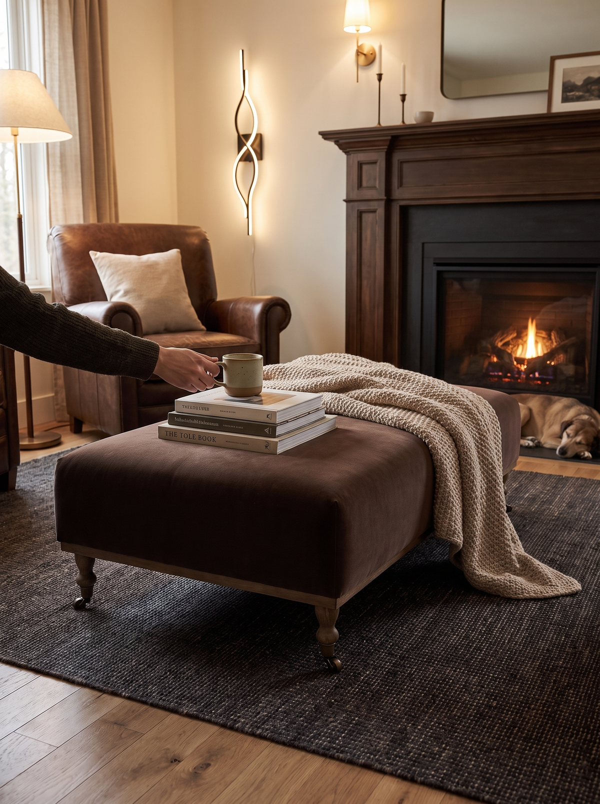 Harlin Cocktail Ottoman lifestyle 3