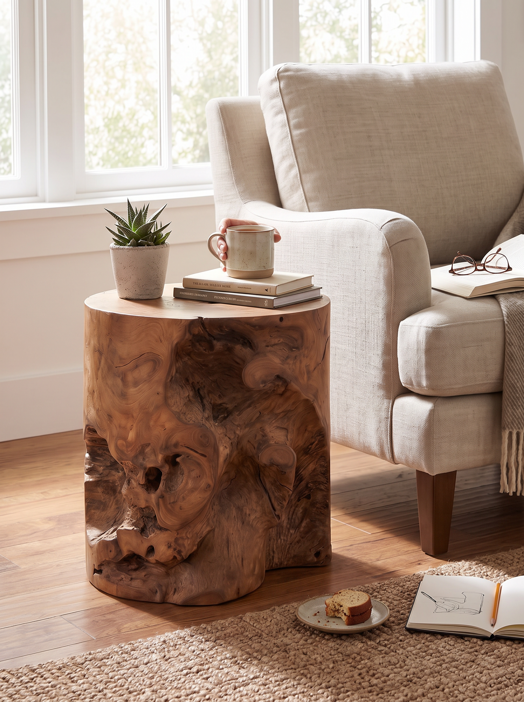 Teak Stool lifestyle 3