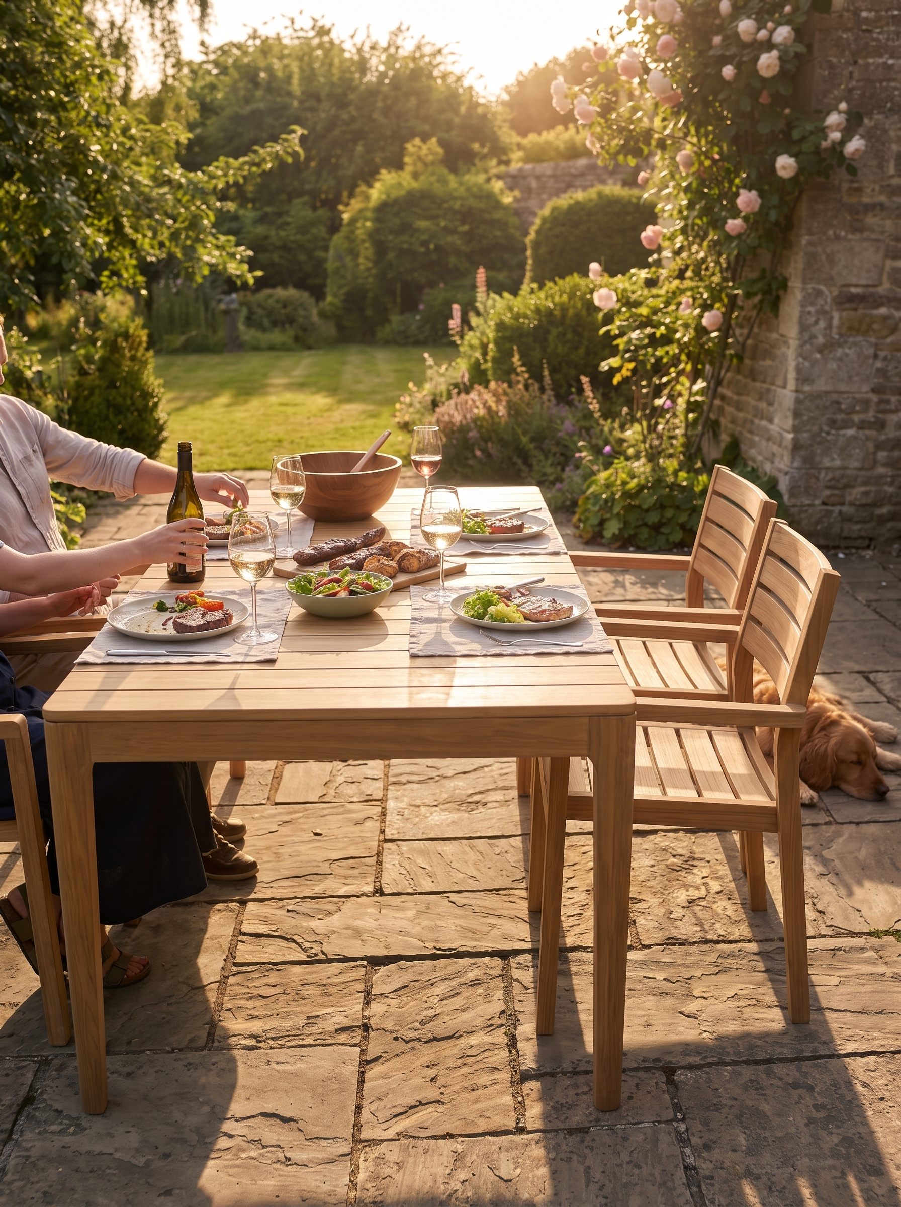 Bok Outdoor Dining Table lifestyle 1