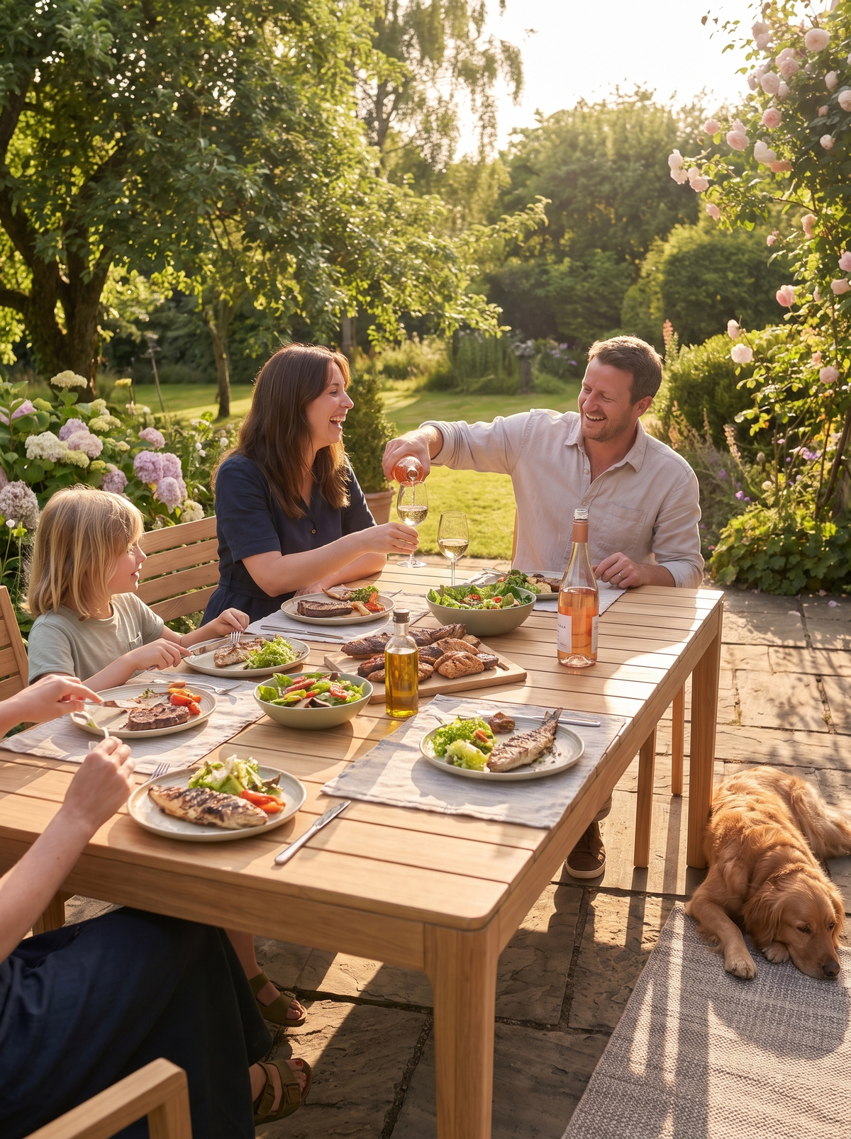 Bok Outdoor Dining Table lifestyle 3