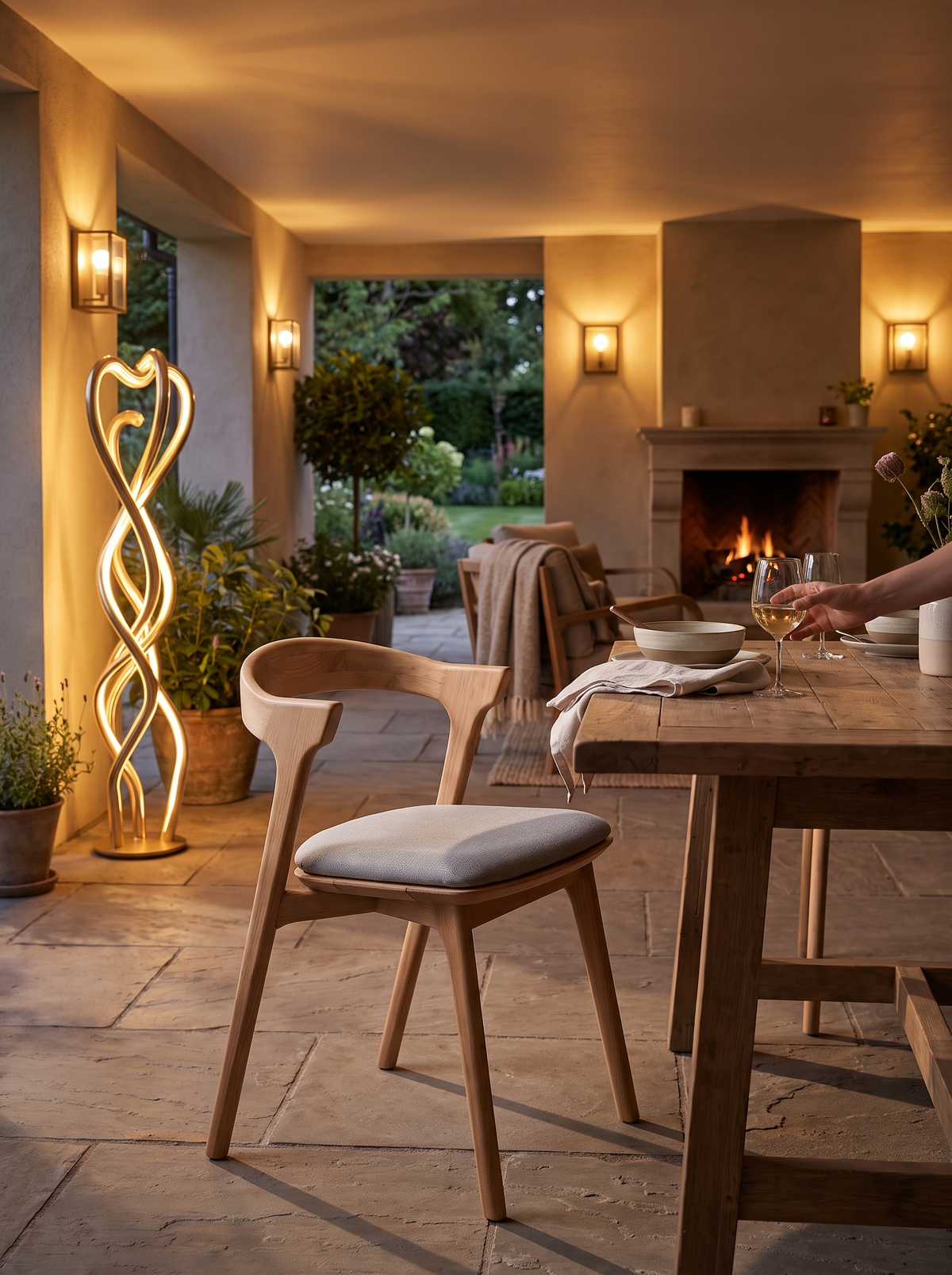 Bok Outdoor Dining Chair lifestyle 2