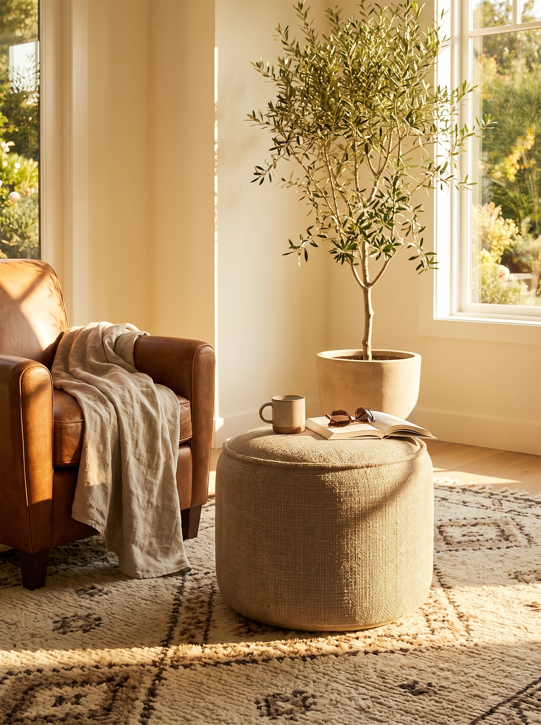 Donut Outdoor Pouf lifestyle 3