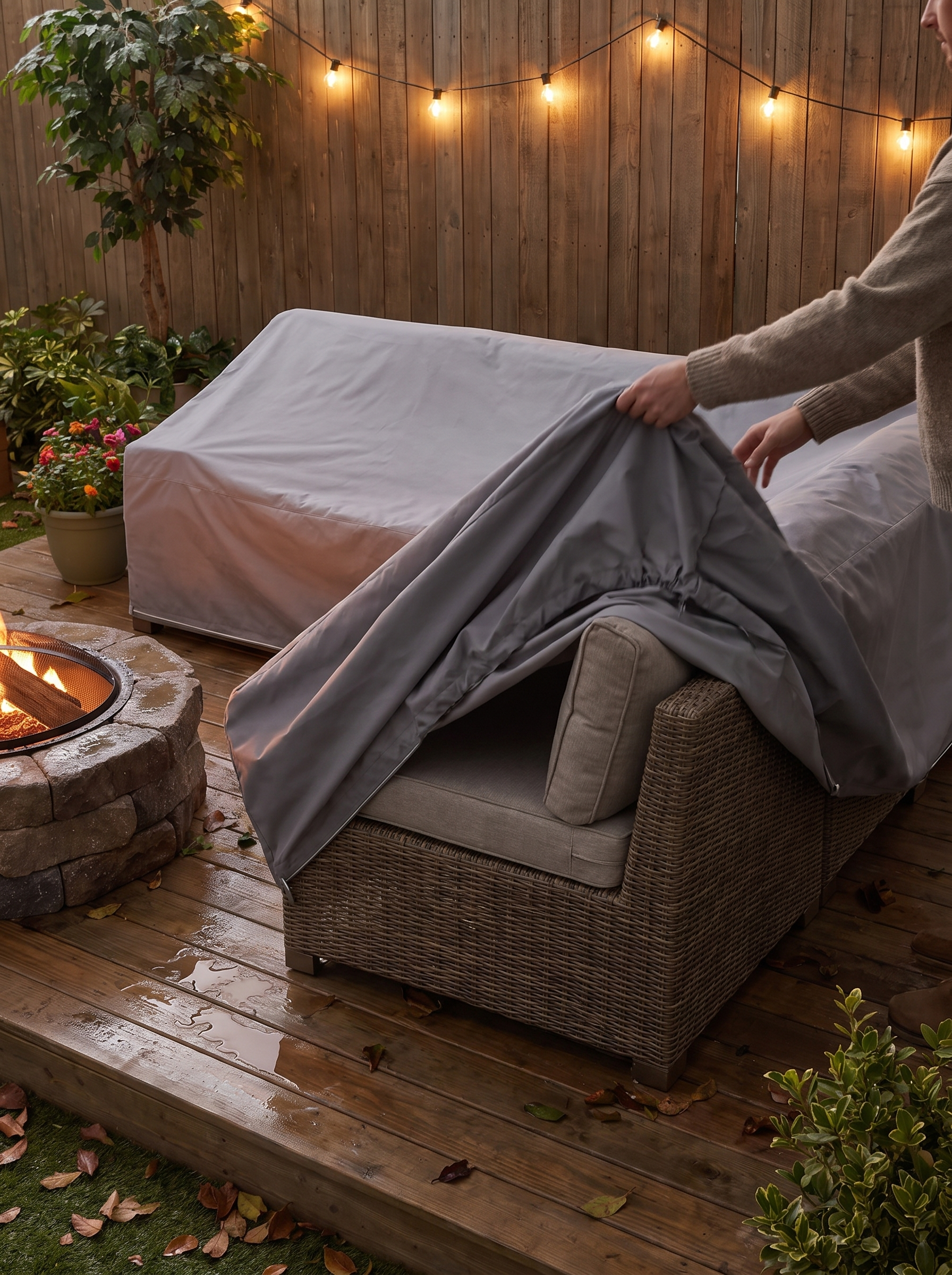 Raincover Jack Outdoor Lounger lifestyle 3
