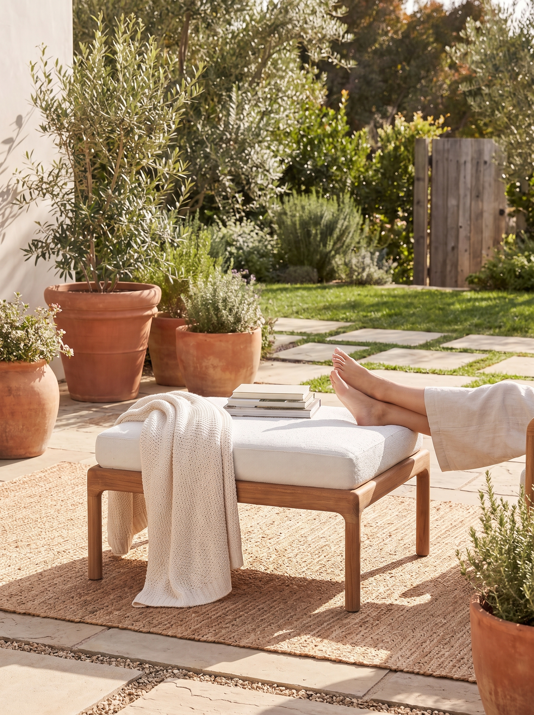 Jack Outdoor Footstool lifestyle 3