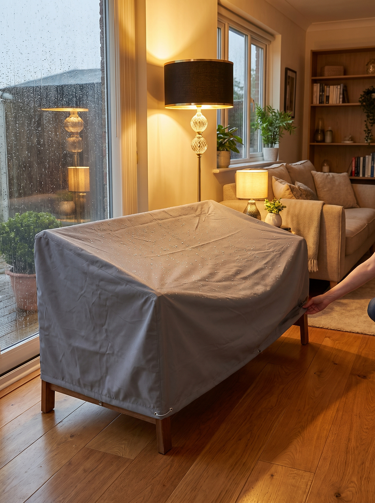 Raincover Jack Outdoor Loveseat lifestyle 1