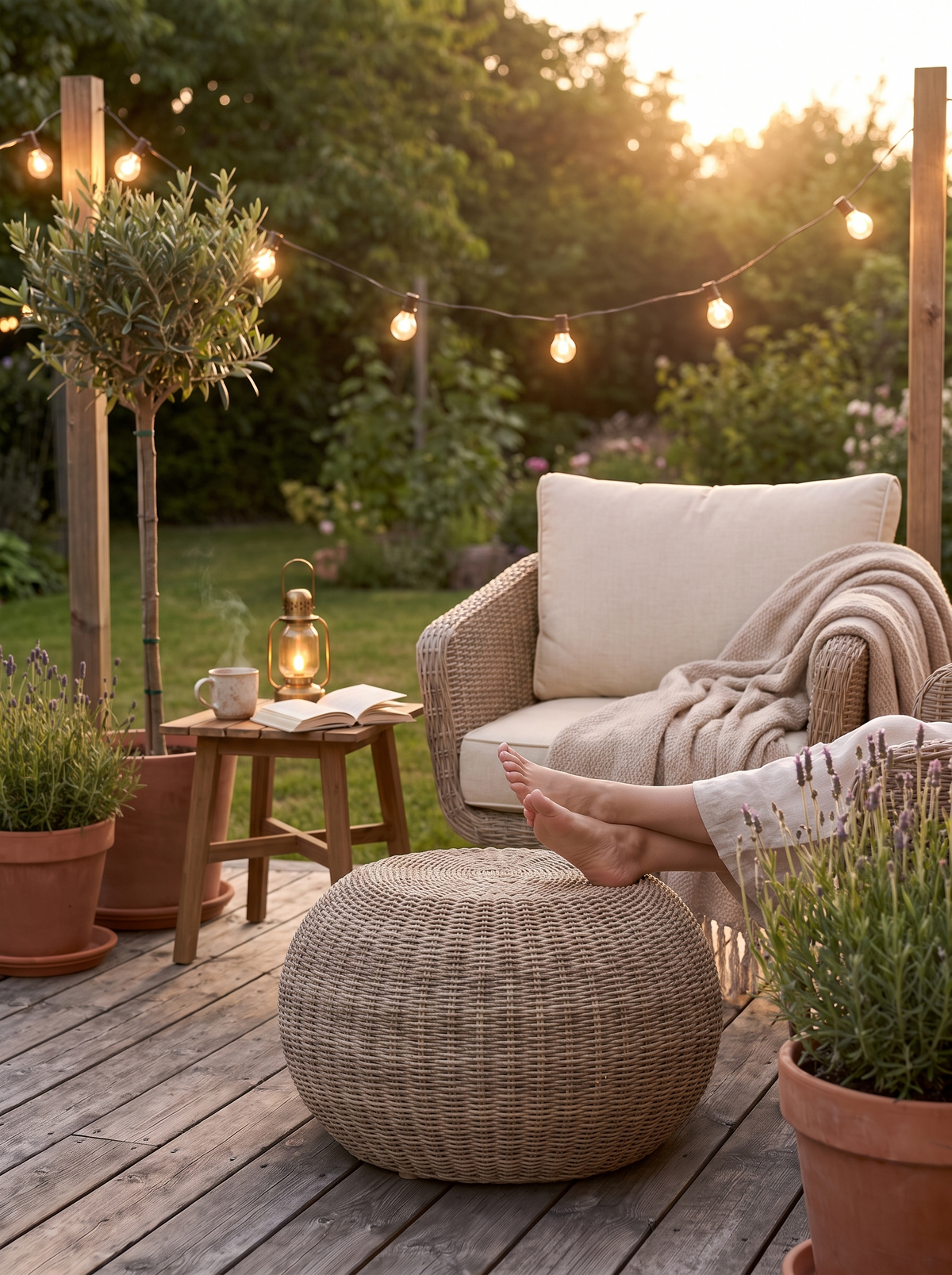Phoenix Outdoor Accent Stool lifestyle 2