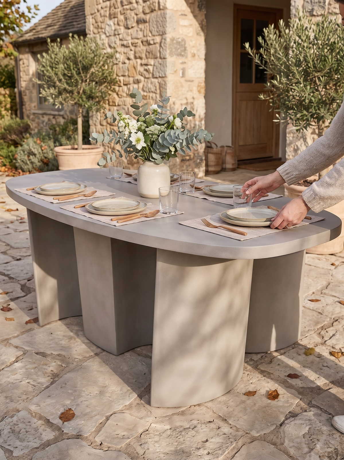 Canyon Outdoor Dining Table lifestyle 2