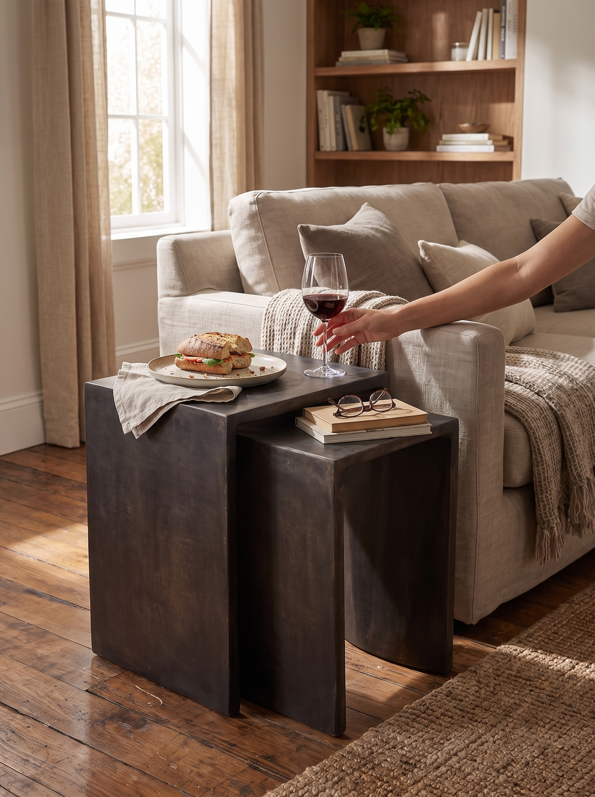 Sonya Outdoor End Table lifestyle 3
