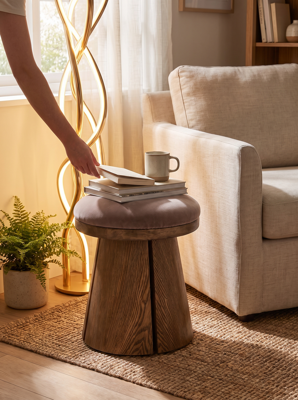 Bea Accent Stool lifestyle 1