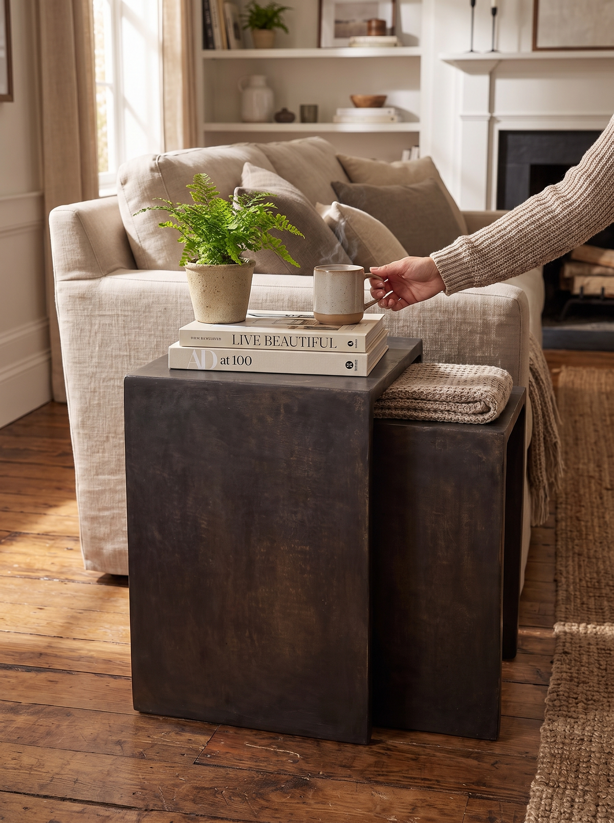 Sonya Outdoor End Table lifestyle 2