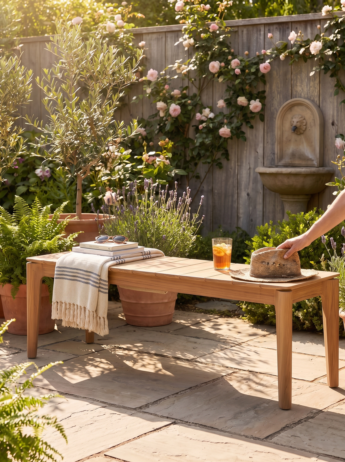 Outdoor Bok Bench lifestyle 3