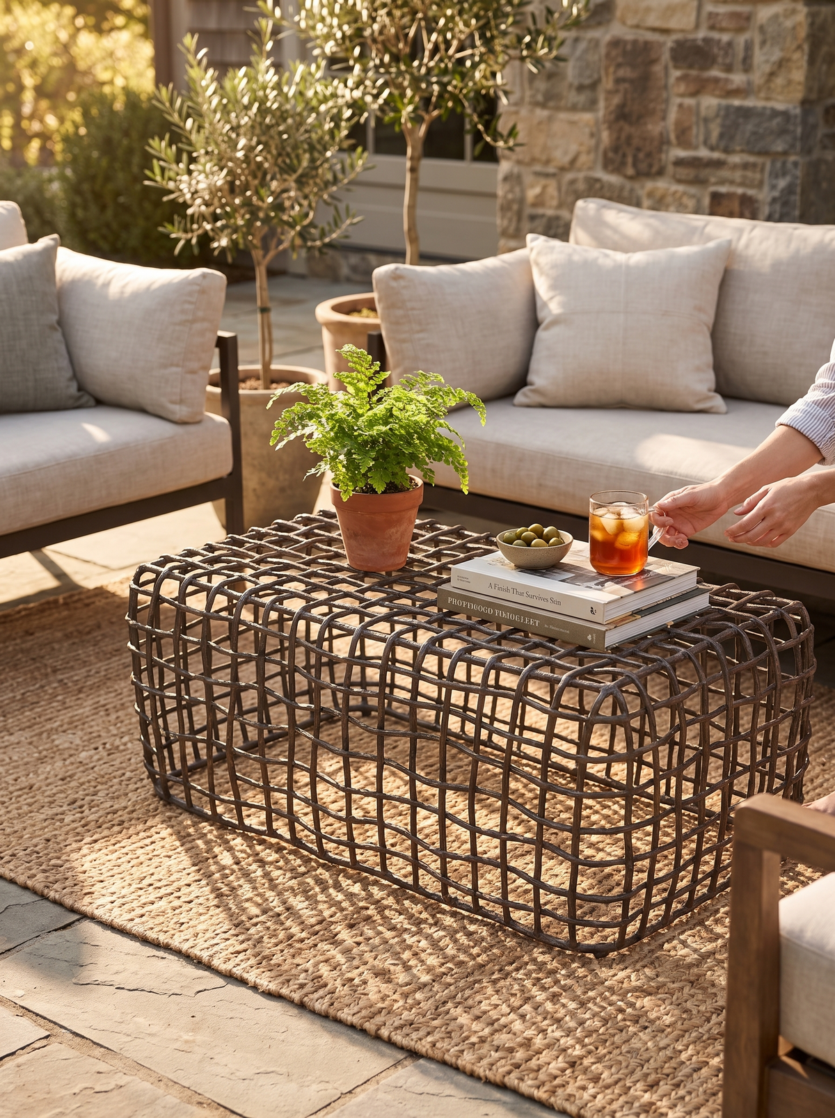 Zander Outdoor Bench lifestyle 3