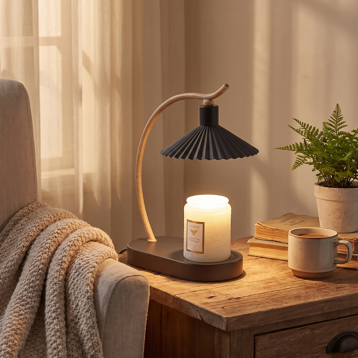 Vanessa Candle Warmer Lamp lifestyle