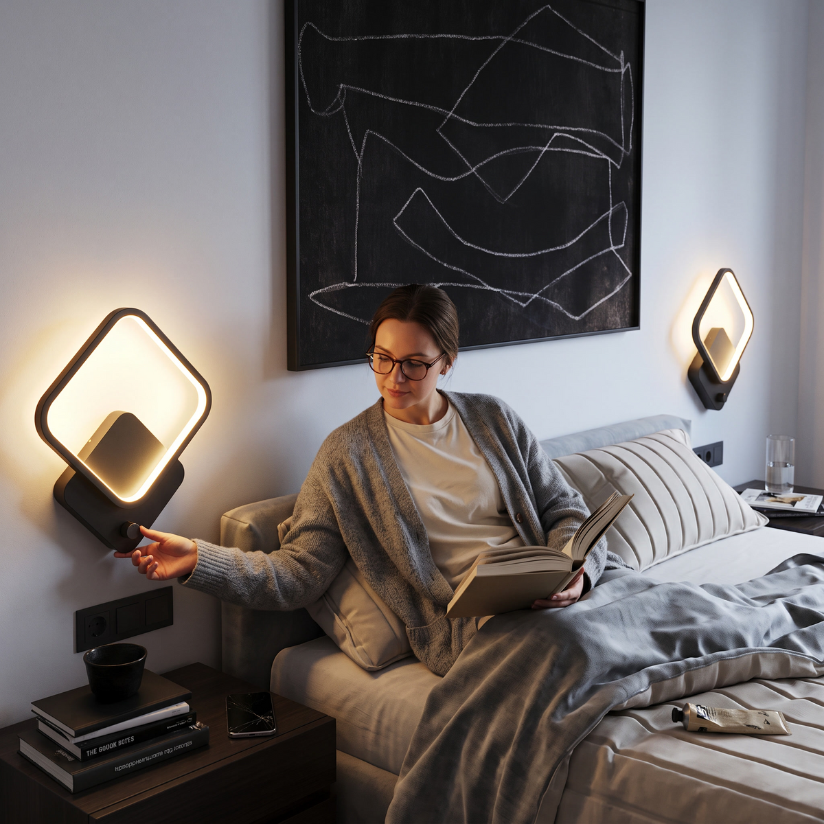Modern Square LED Wall Lamp lifestyle