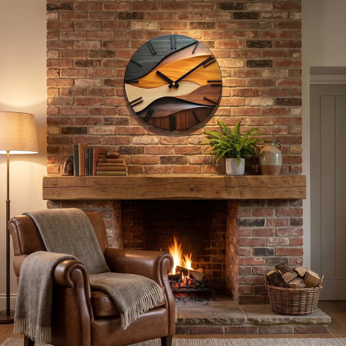 Artistic Round Wall Clock lifestyle