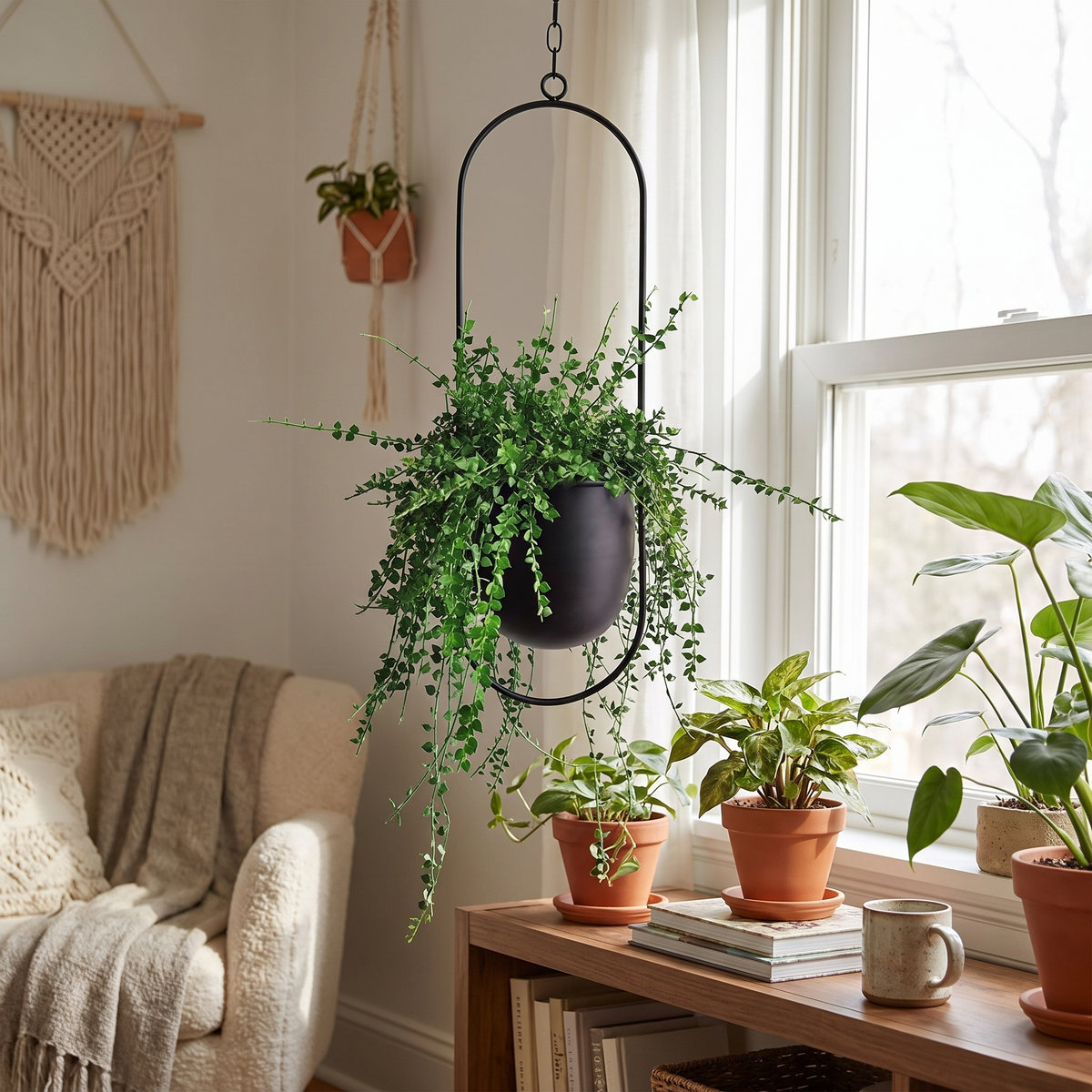 FloraFrame Hanging Planter lifestyle