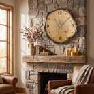 Rustic Wood Slice Wall Clock lifestyle