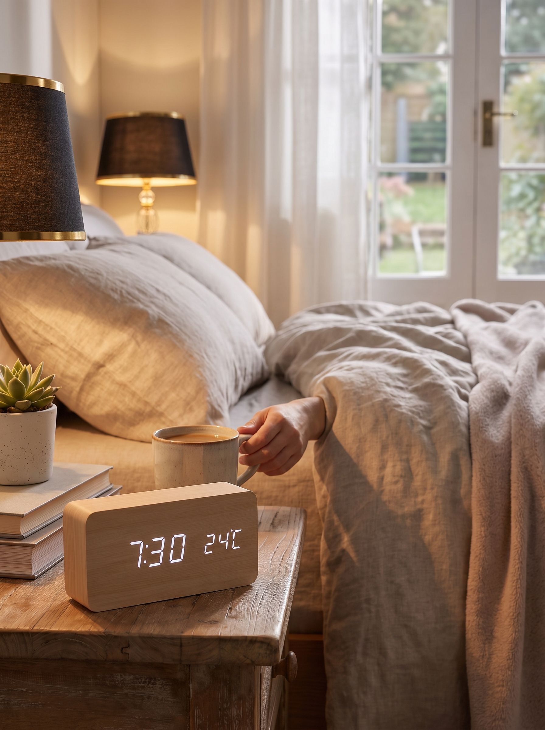 LED Smart Alarm Clock lifestyle 1
