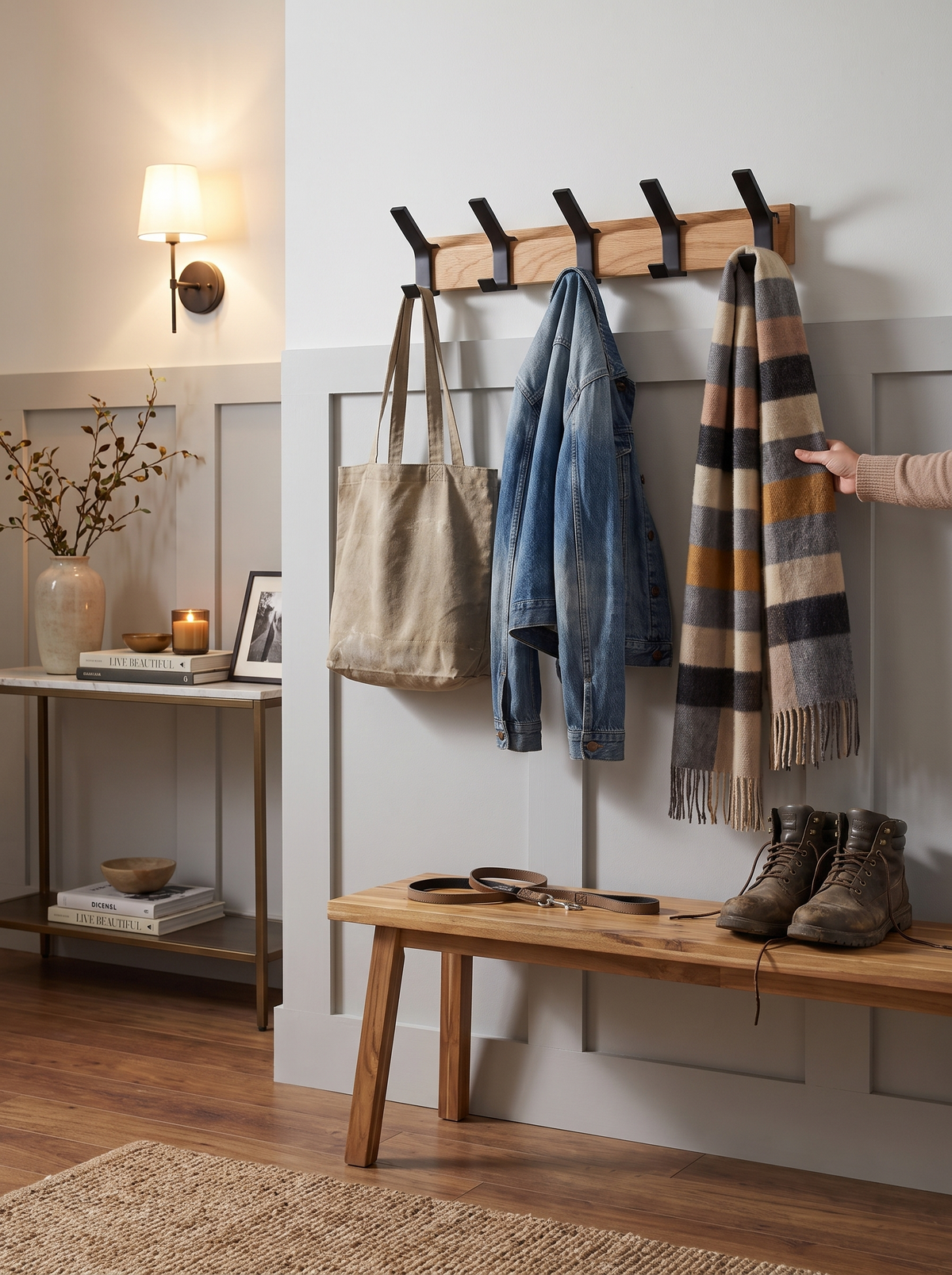 Nordic Wall-Mounted Coat Rack lifestyle 3