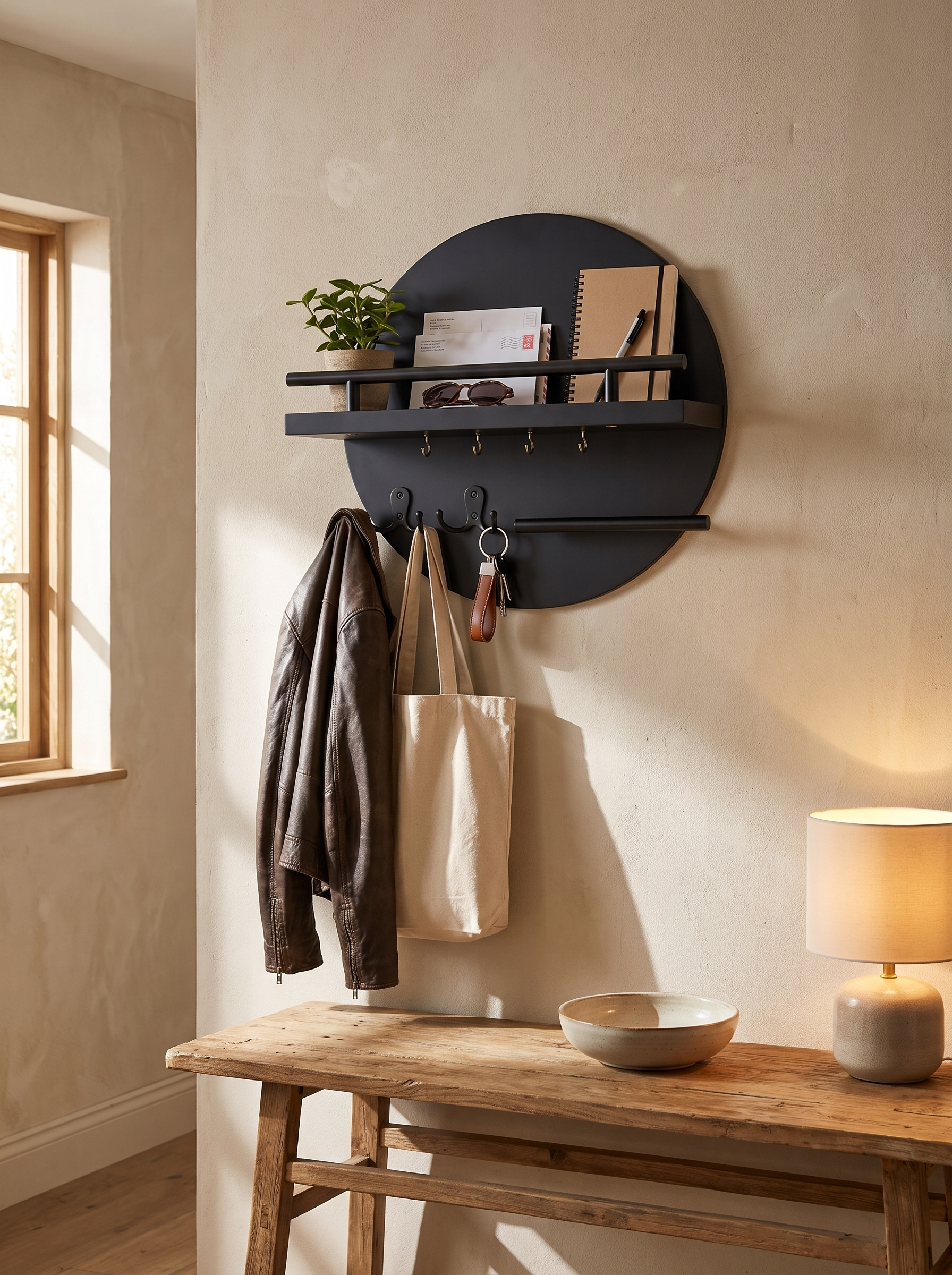 Round Wooden Key Holder lifestyle 2
