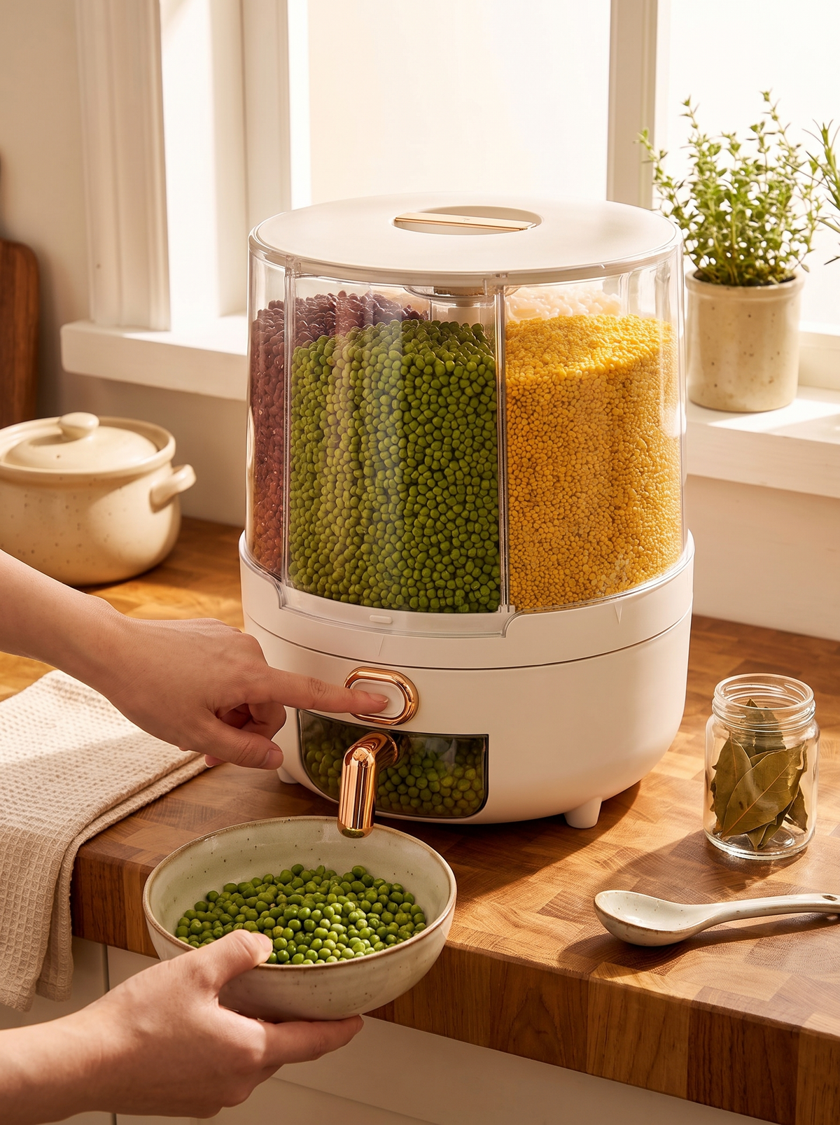 Rotating Airtight Food Storage Container lifestyle 2