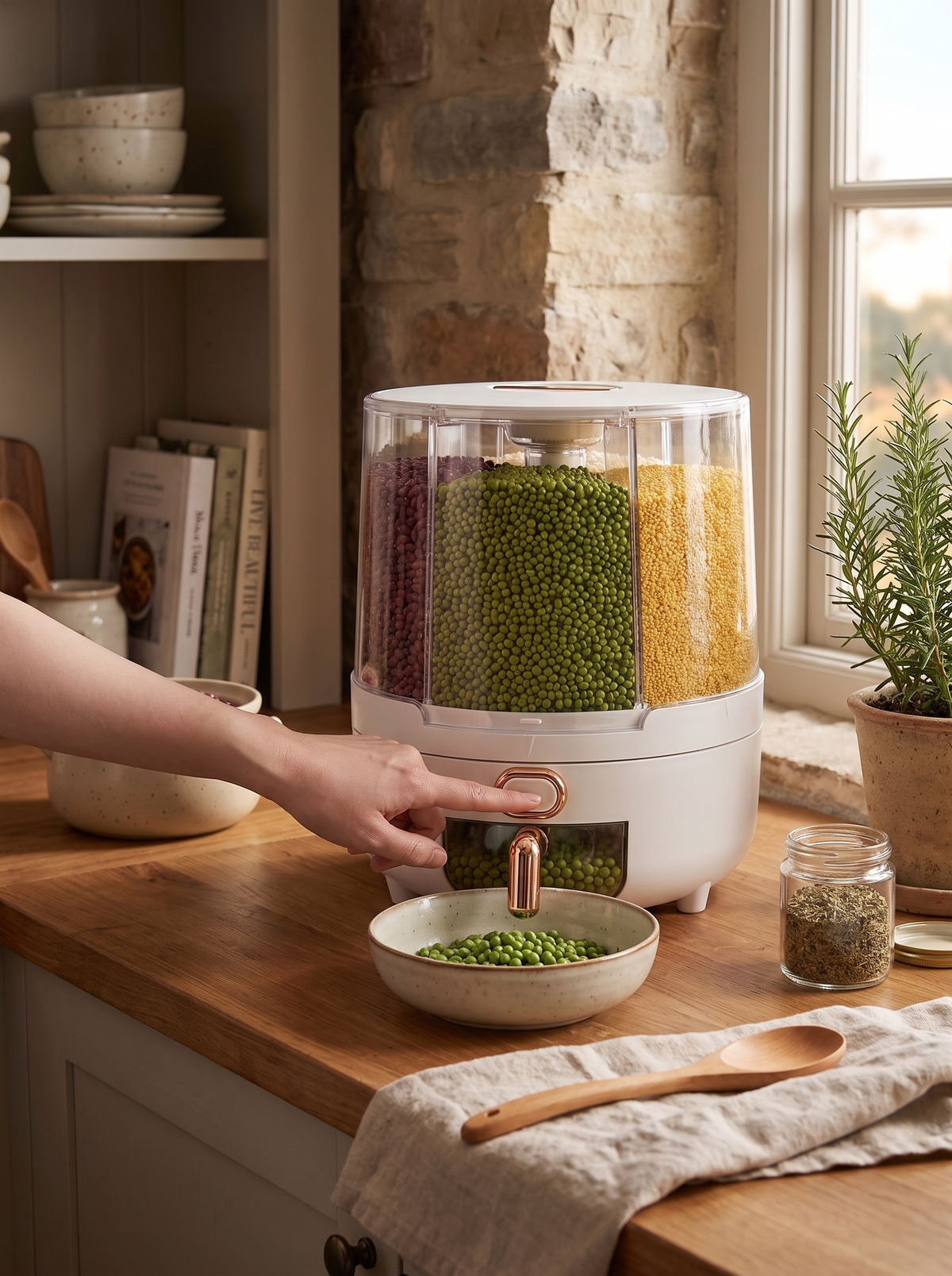 Rotating Airtight Food Storage Container lifestyle 3