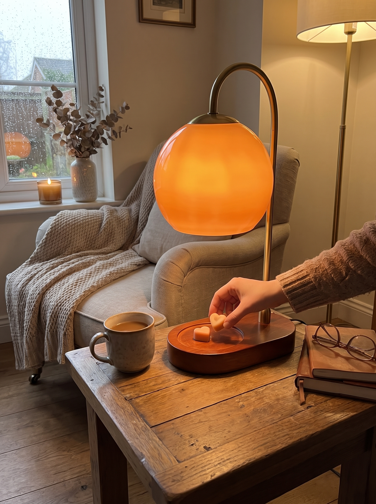 Table Lamp Candle Warmer Adjustable Flameless Wax Melting Lamp lifestyle 1