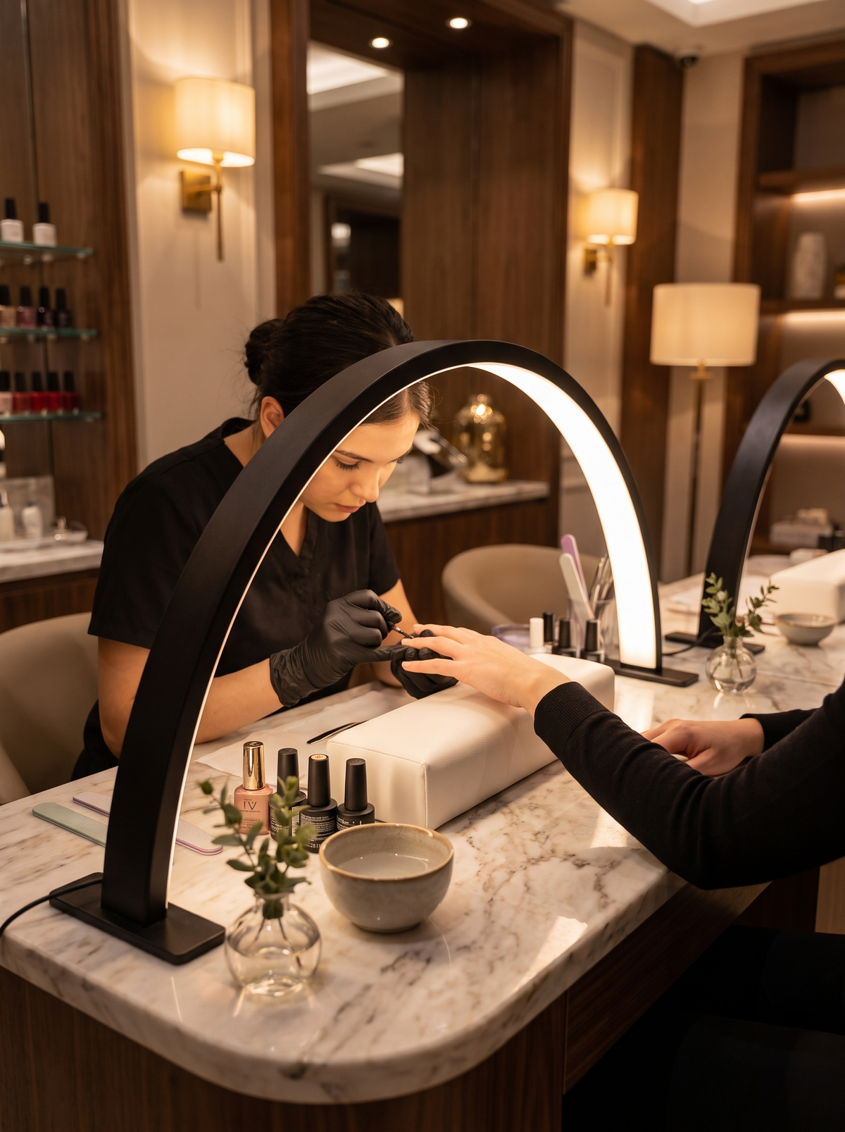 Crescent Moon LED Desk Lamp lifestyle 2