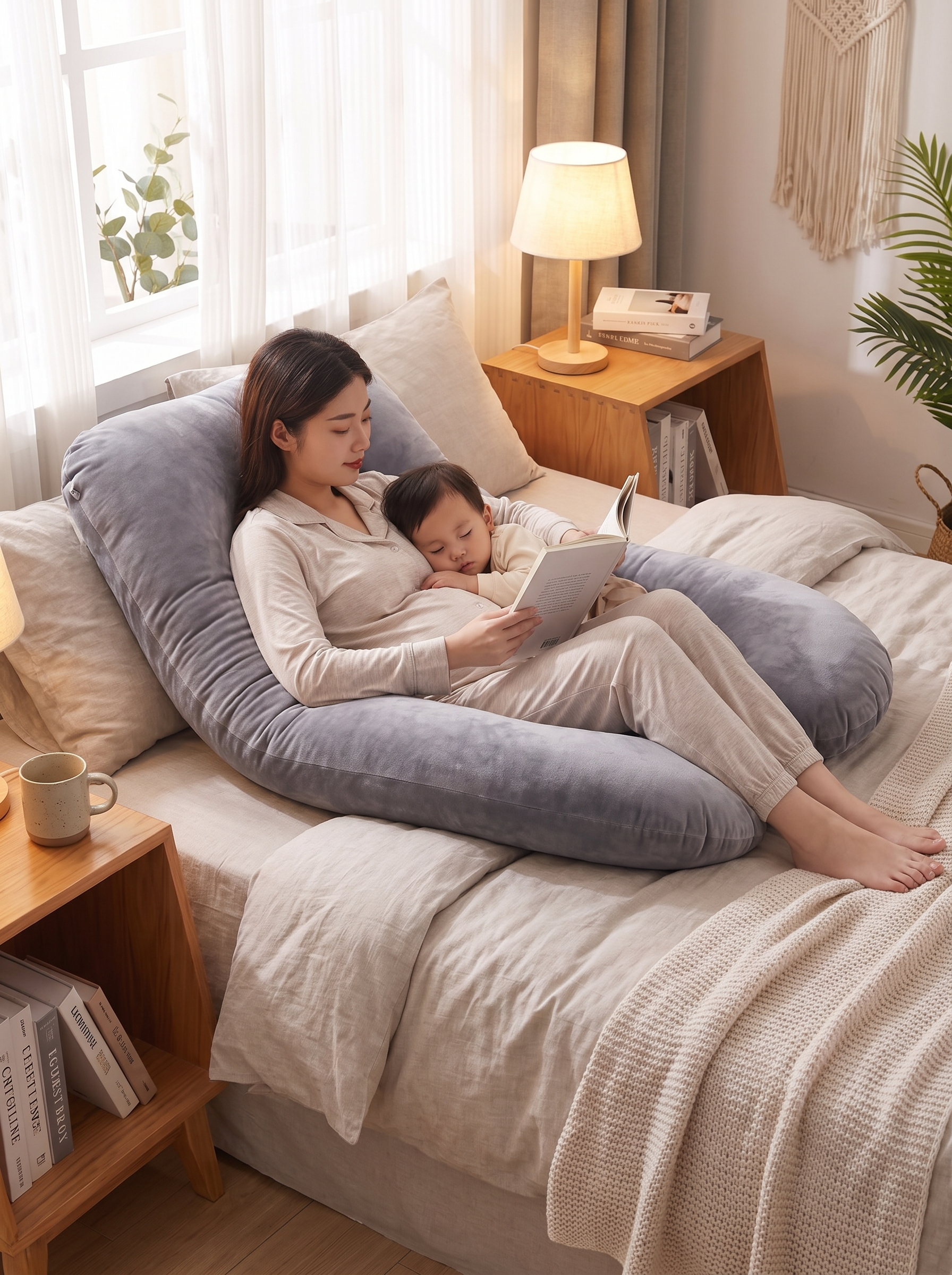 Pregnancy Pillow Body Pillow U Shape Sleeping Cushion lifestyle 3