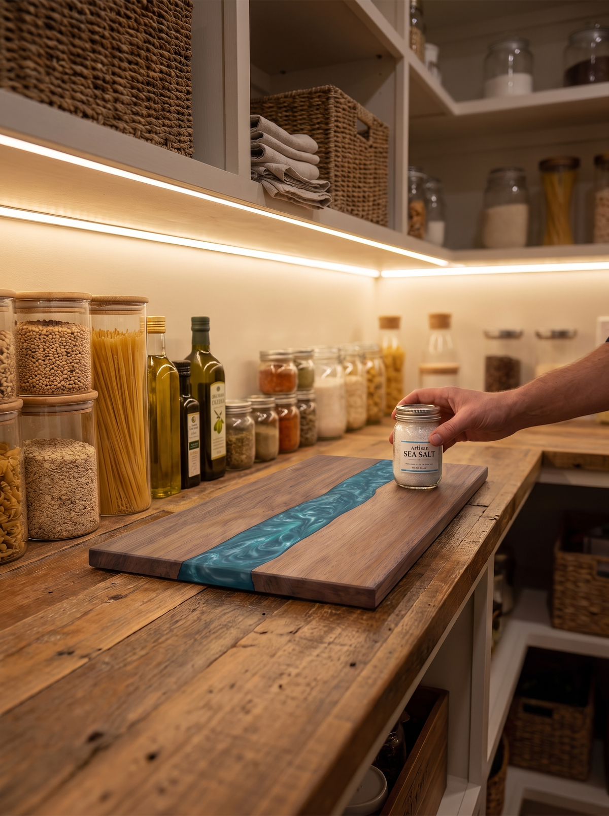 Resin River Cutting Board lifestyle 1