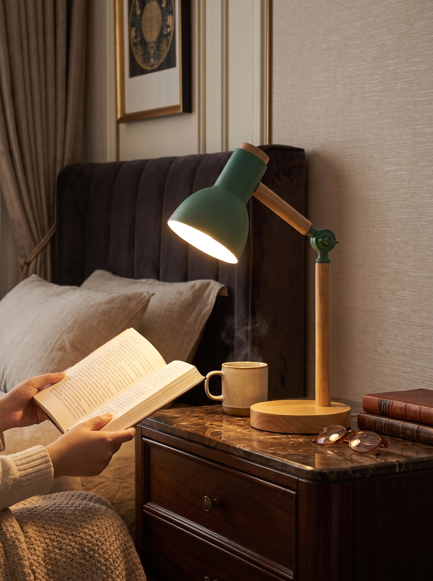 Nordic Wooden Desk Lamp lifestyle 2