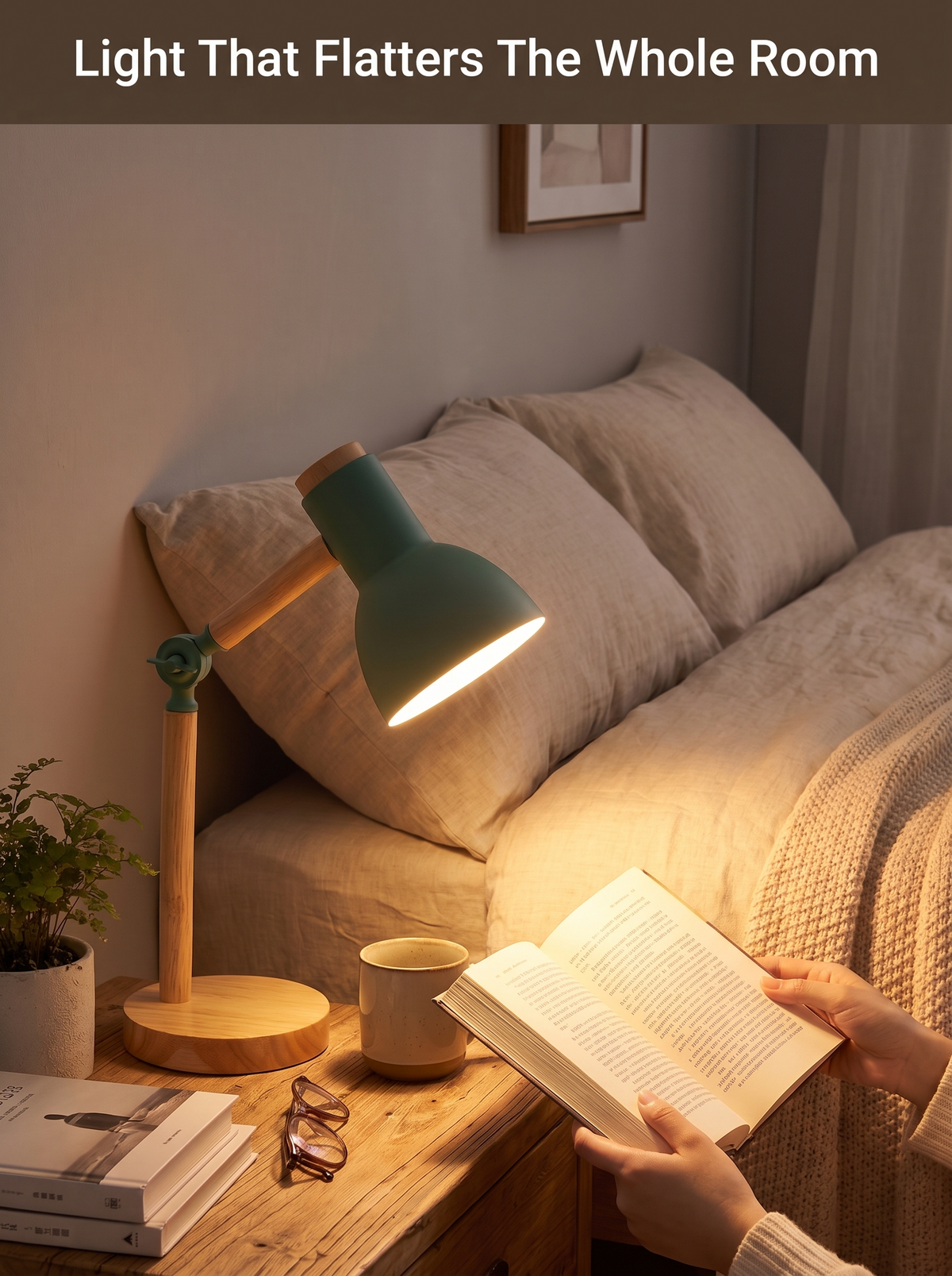 Nordic Wooden Desk Lamp lifestyle 1