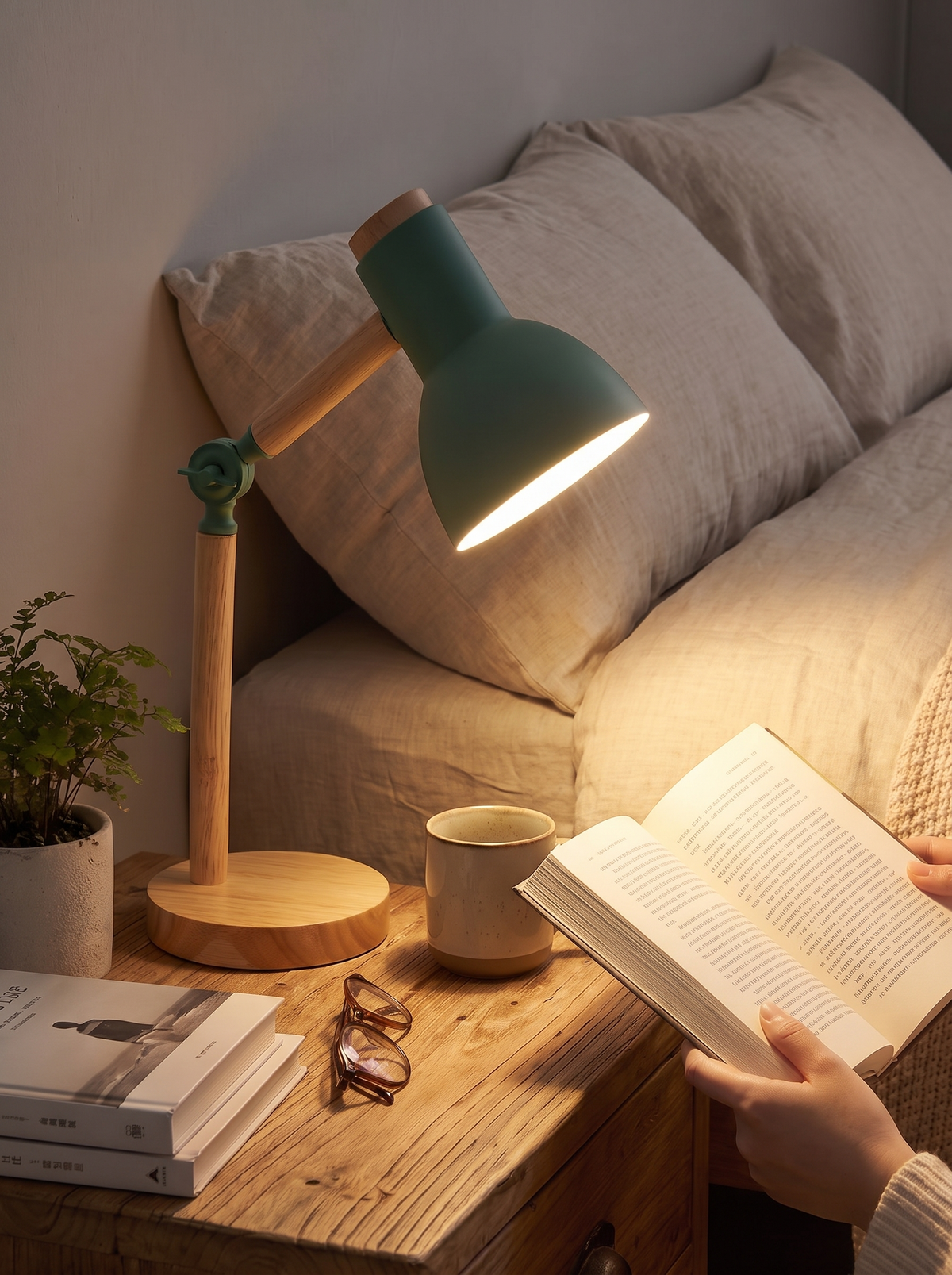 Nordic Wooden Desk Lamp lifestyle 3
