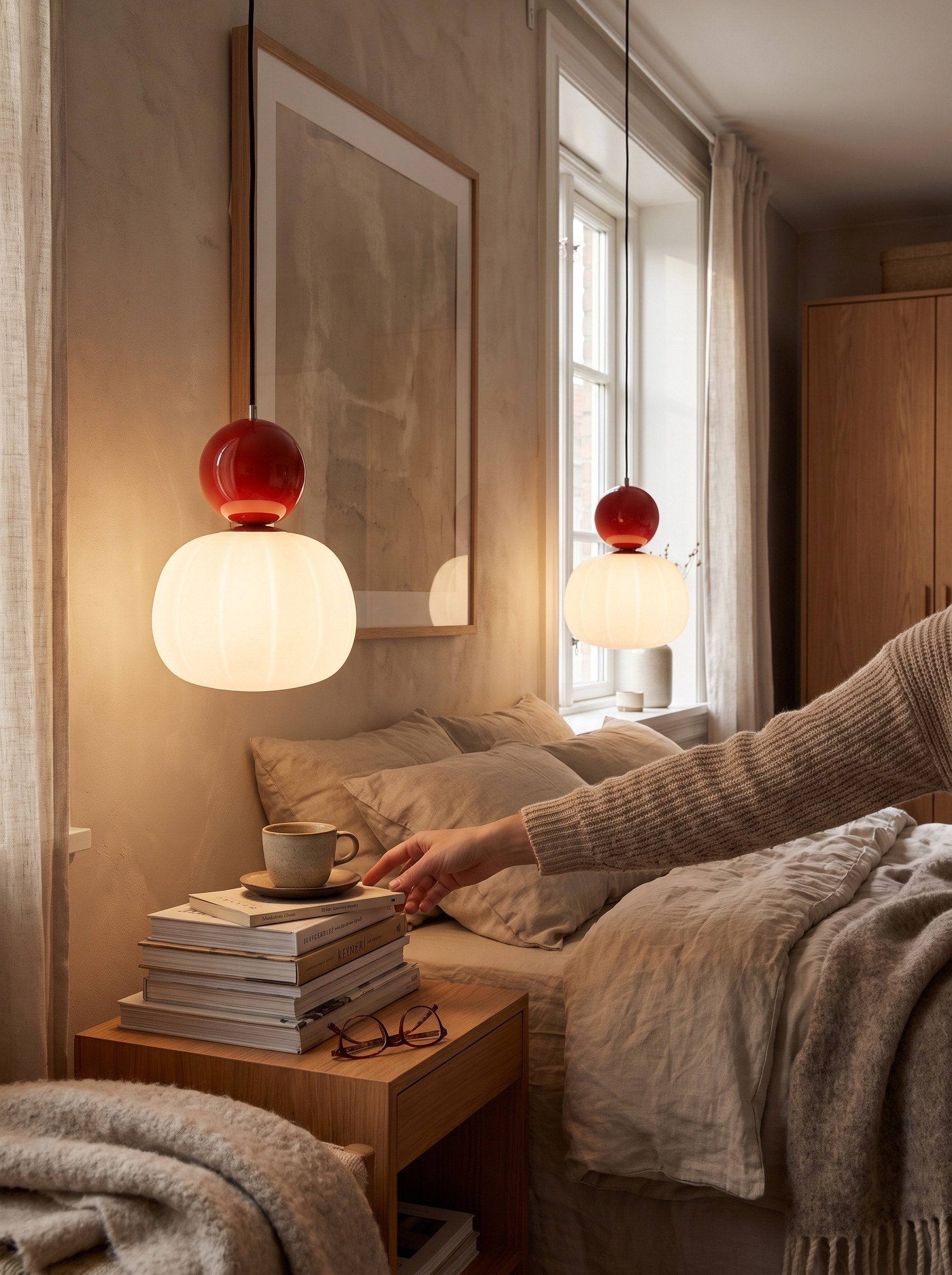 Nordic Pumpkin Pendant Light lifestyle 1