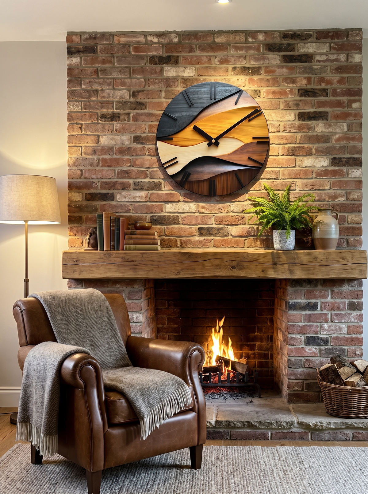 Artistic Round Wall Clock lifestyle 3