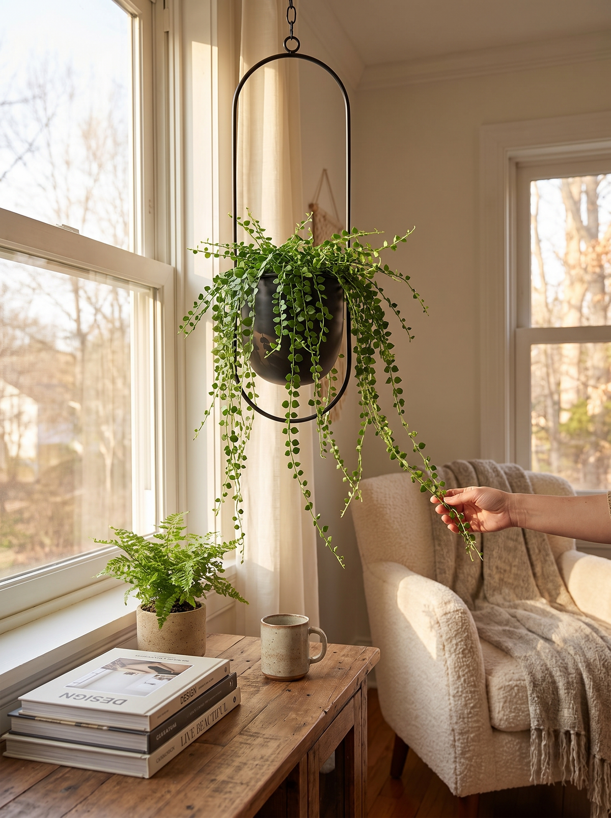 FloraFrame Hanging Planter lifestyle 1
