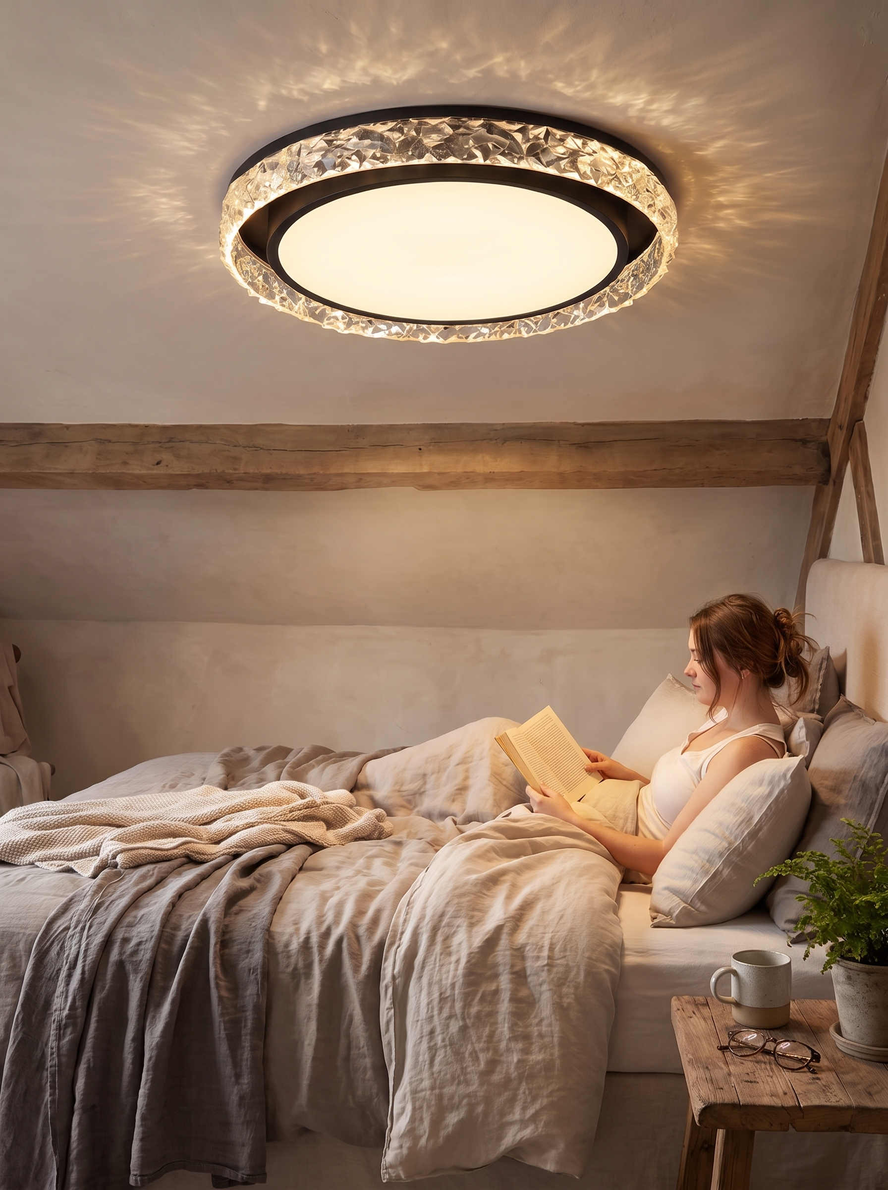 Crystal Halo LED Ceiling Light lifestyle 1