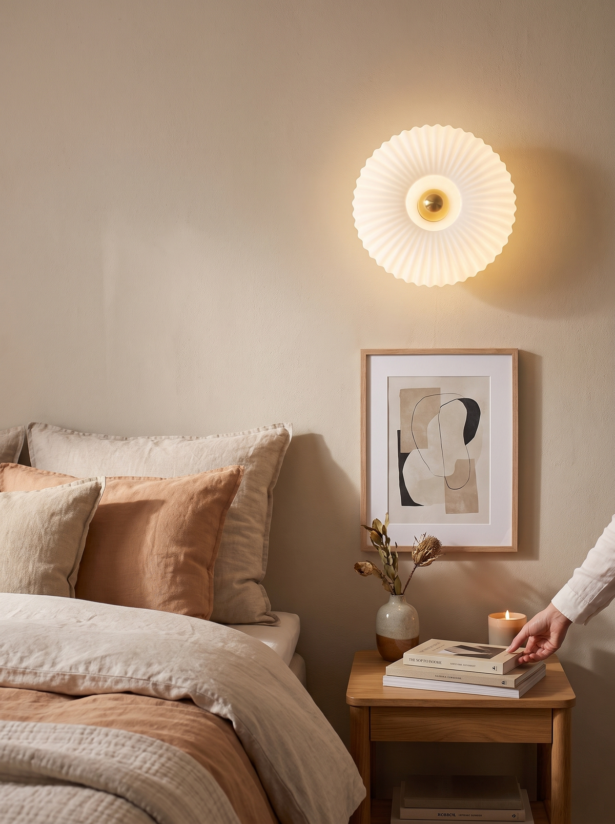 Nordic Vintage Glass Wall Sconce lifestyle 3