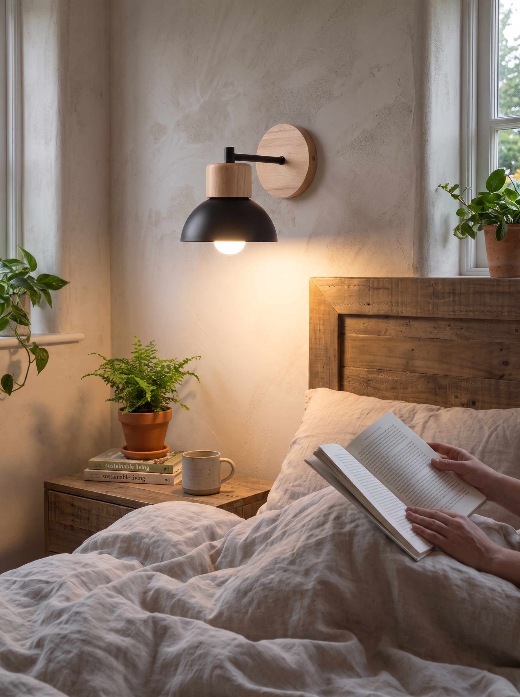 Wood & Metal Wall Lamp lifestyle 1