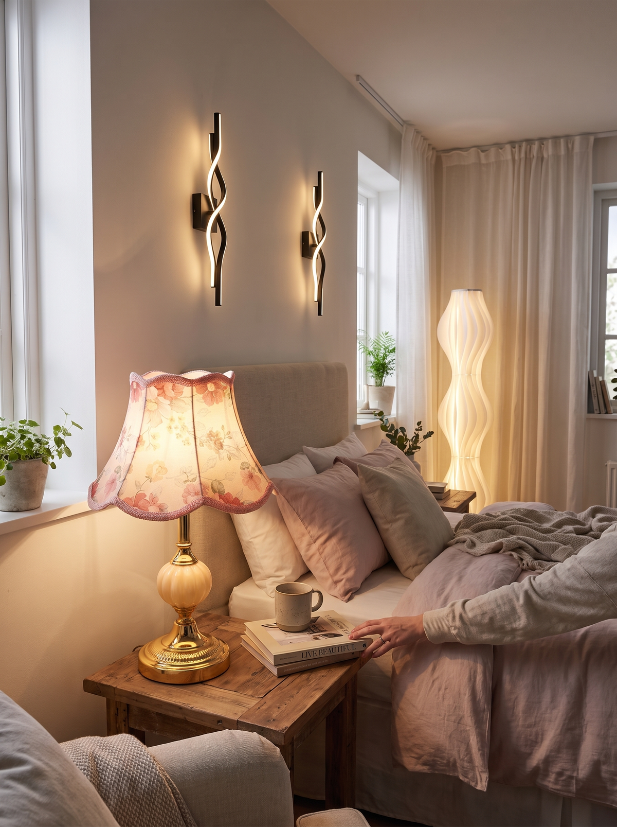 Quixy Vintage Scandinavian Table Lamp lifestyle 1