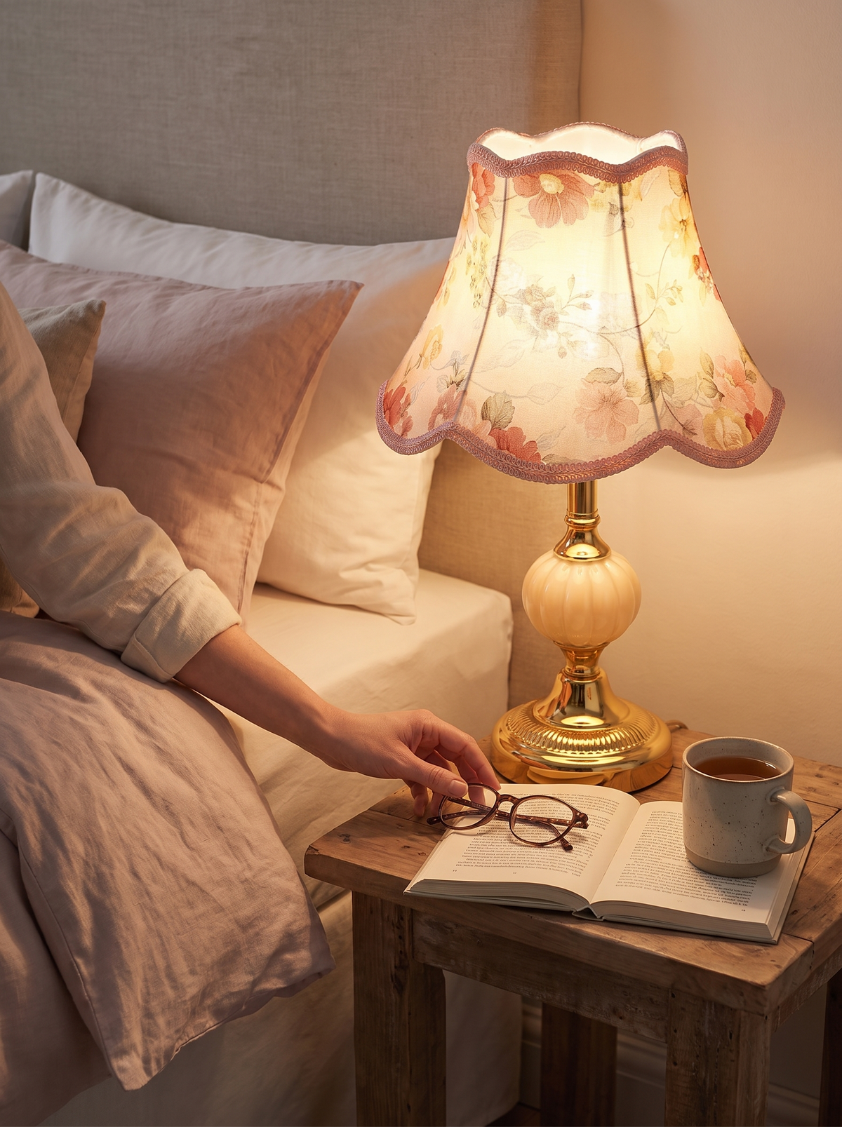 Quixy Vintage Scandinavian Table Lamp lifestyle 2