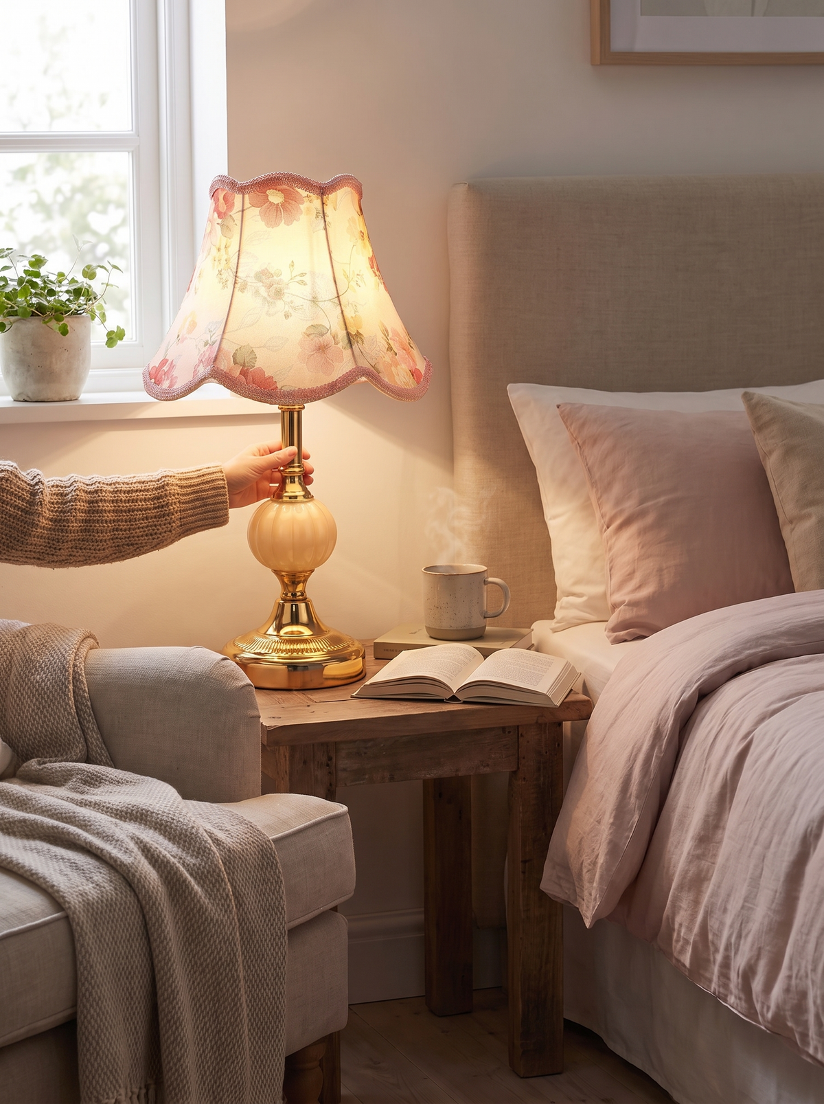 Quixy Vintage Scandinavian Table Lamp lifestyle 3