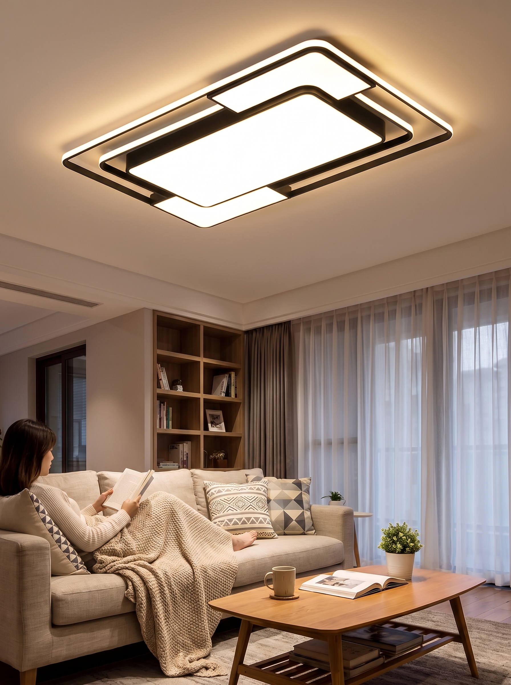 Remote-Controlled LED Ceiling Light lifestyle 2